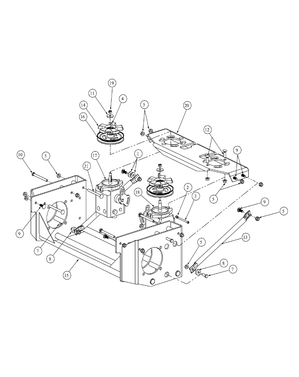 Hydro Pump Assembly Diagram and Parts List for M60-KHEFI 53AB5HEX750-28-HP Cub Cadet Lawn Tractor